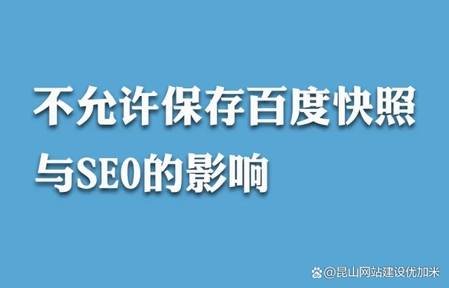 百度快照“消失”網站seo還能做嗎？